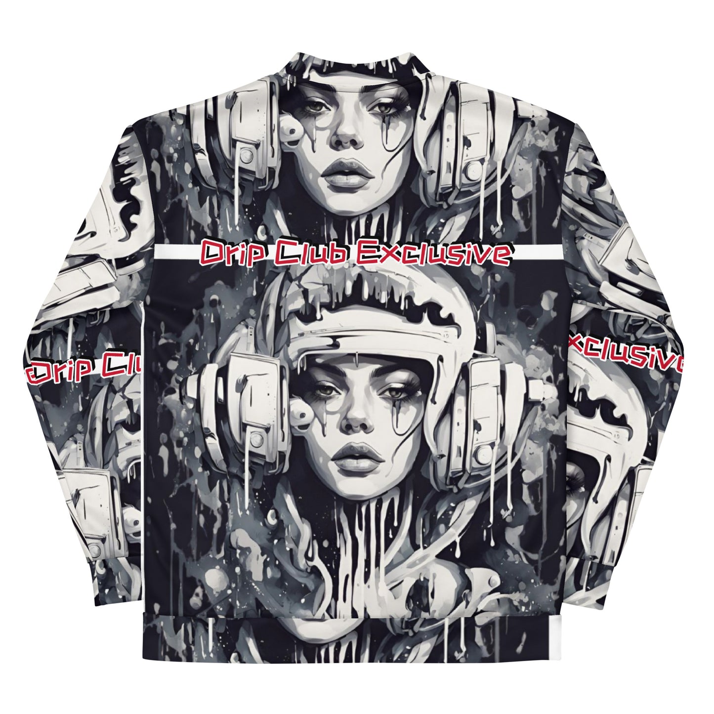 Futuristic Drip Bomber Jacket