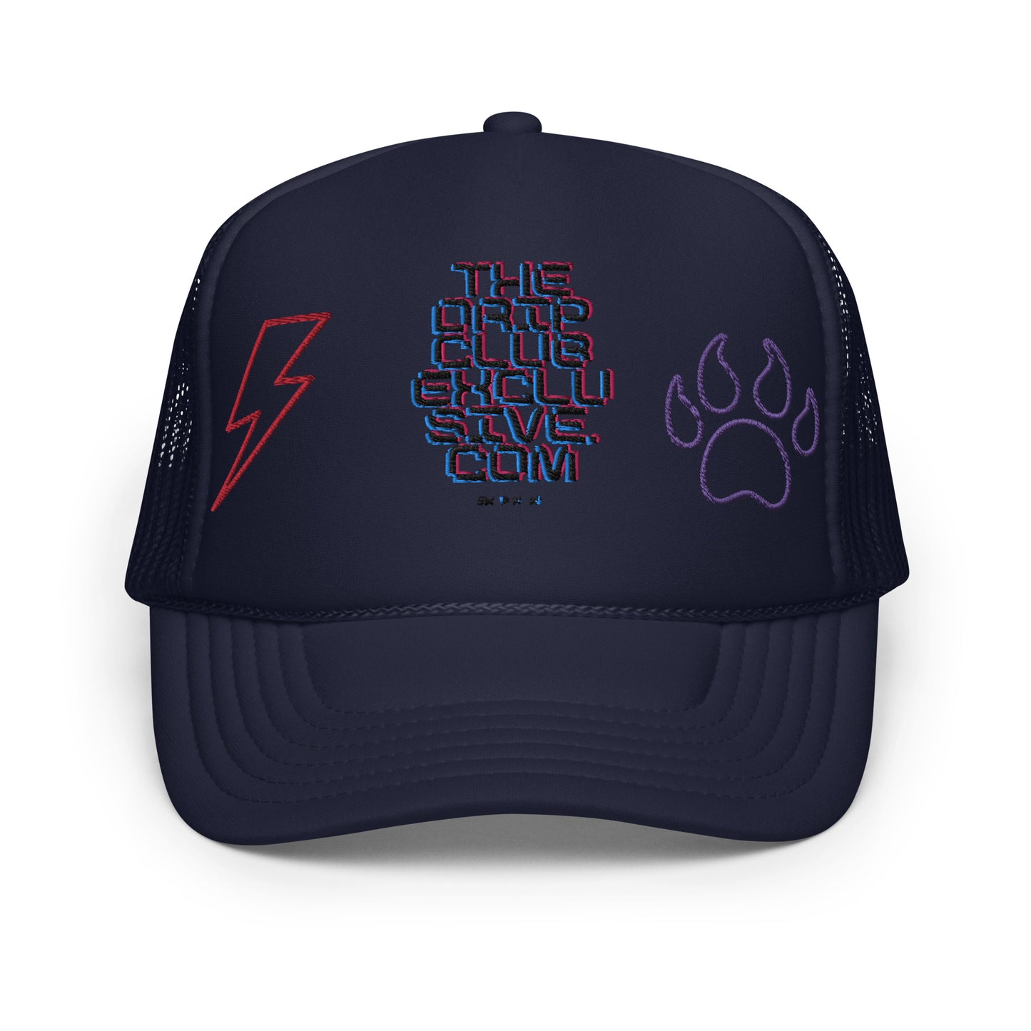 The DCE Dot Com Lightning Paw Foam Trucker Hat