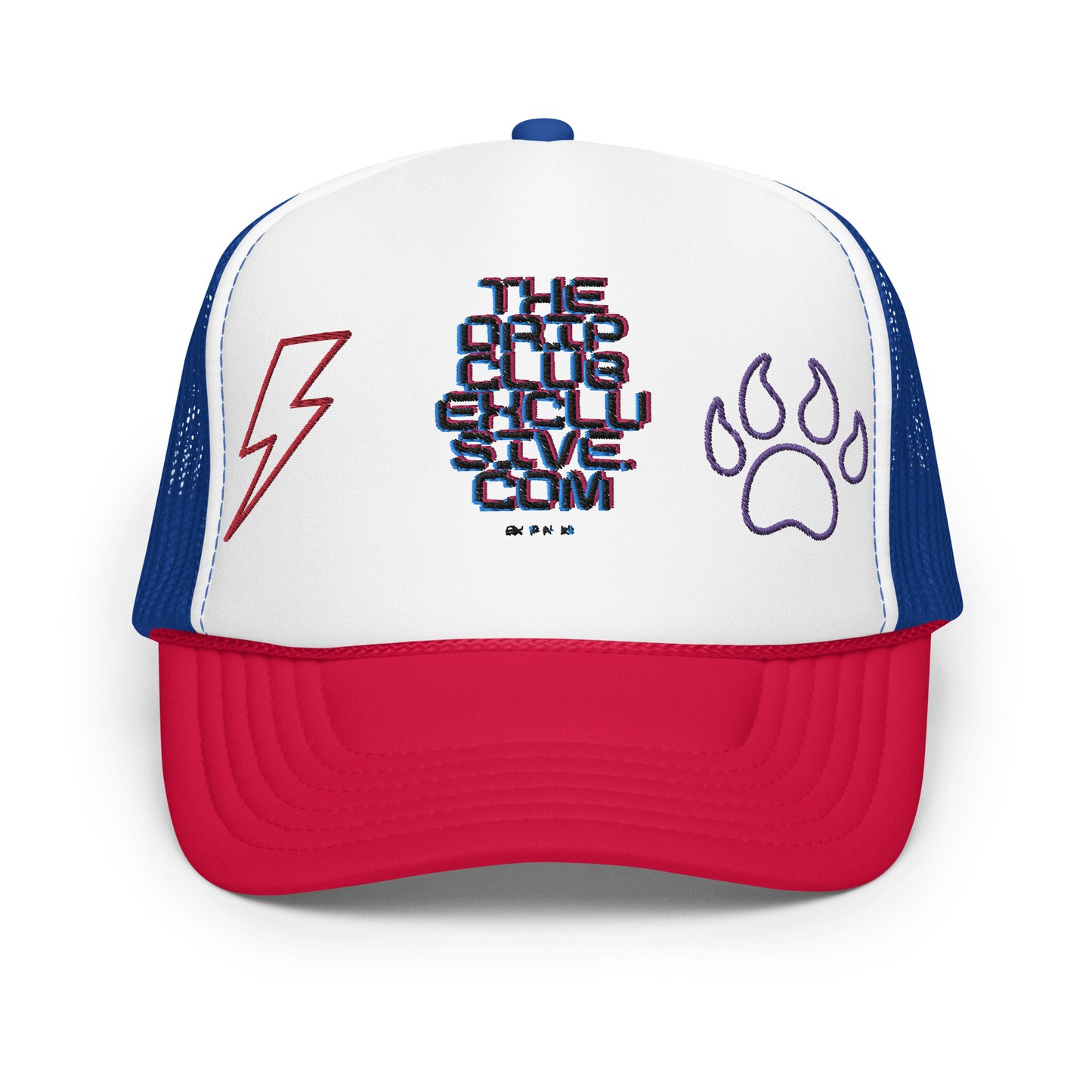 The DCE Dot Com Lightning Paw Foam Trucker Hat